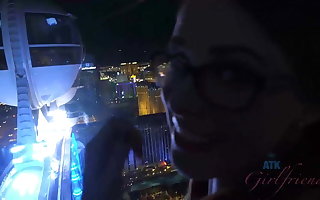 Penny's mouth receives your cum several times in Vegas
