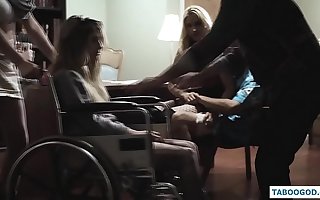 the girl in the air a wheelchair