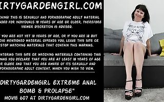 Dirtygardengirl extreme anal bomb & prolapse