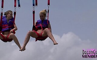 Home Pic Naked Parasailing With Two Wild Spring Breakers
