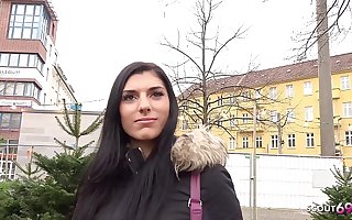GERMAN SCOUT - Cute 20yr old Teen Kristall Pickup added to Fuck off out of one's mind Real Street Casting